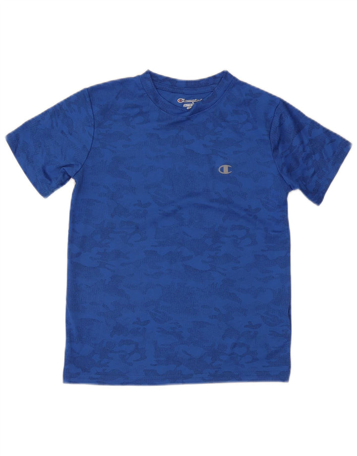 Tricou Băieți Champion Top 10-11 Ani Camuflaj Albastru