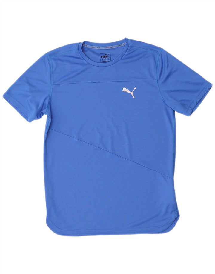 Tricou pentru bărbați Puma Top Small Blue Poliester