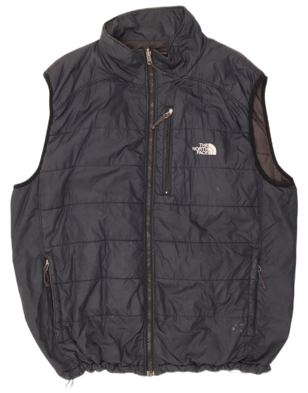 Gilet căptușit cu fermoar pentru bărbați The North Face UK 42 XL poliester negru