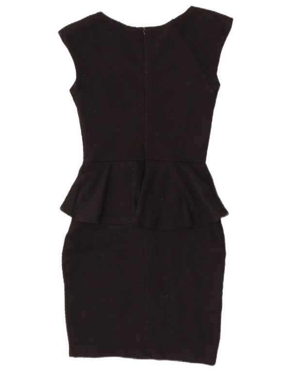 Rochie Lipsy pentru femei peplum UK 8, poliester negru mic
