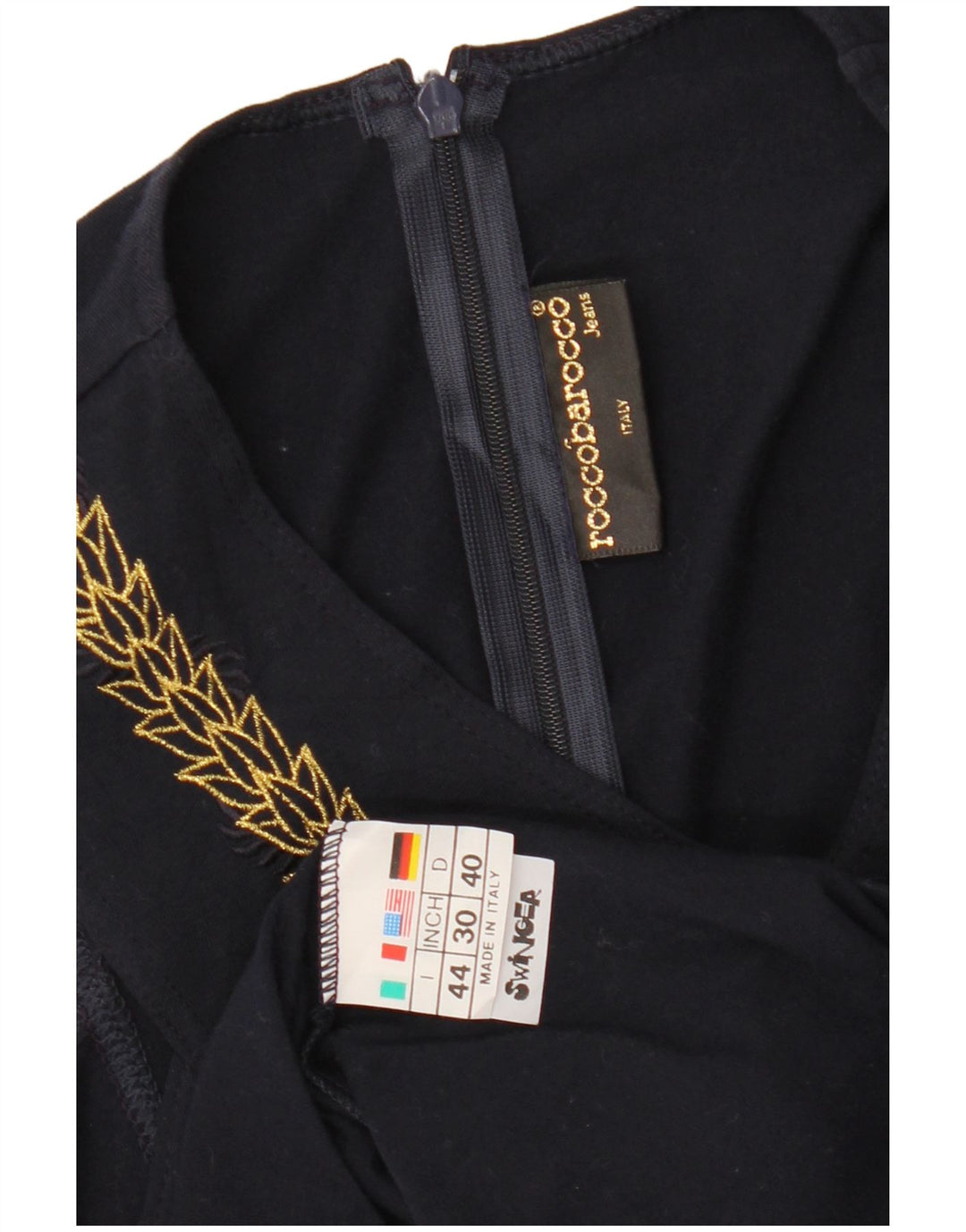 Bluză fără mâneci pentru femei ROCCOBAROCCO IT 44 Medium Bleumarin Floral