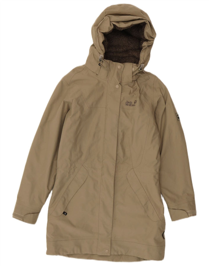 Jack Wolfskin Jachetă Parka cu glugă pentru femei UK 8 Small Kaki Poliester