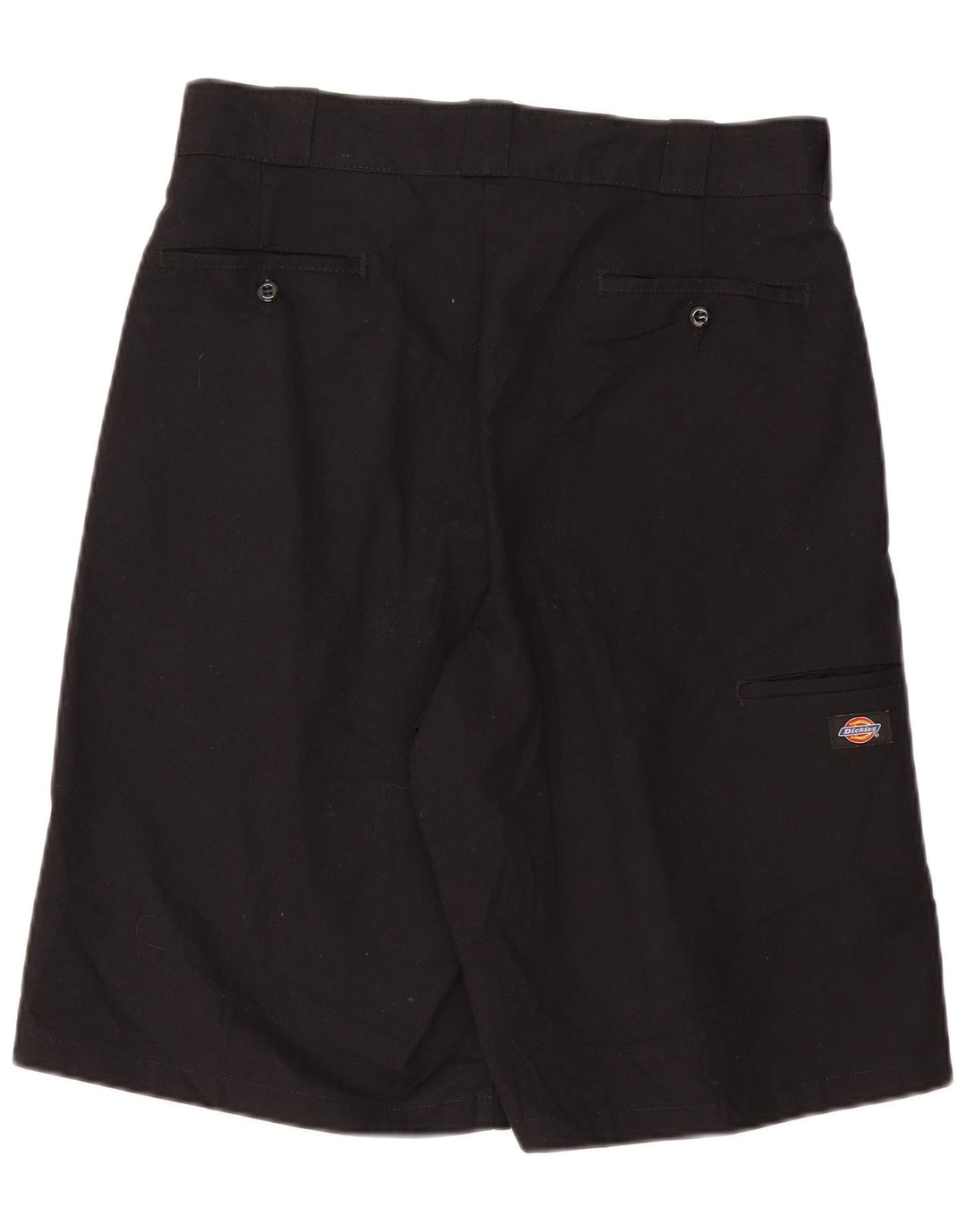 DICKIES Pantaloni scurti cargo largi pentru bărbați W34 Poliester negru mare