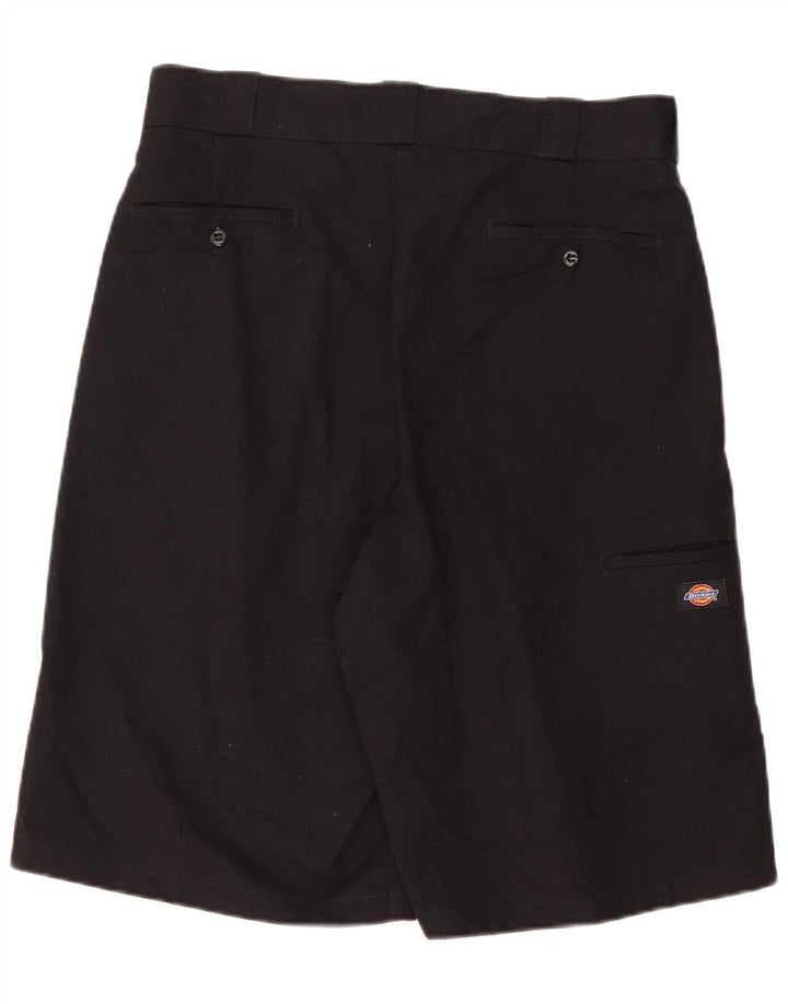 DICKIES Pantaloni scurti cargo largi pentru bărbați W34 Poliester negru mare