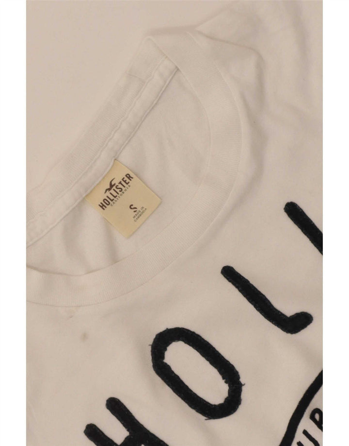 Tricou grafic Hollister pentru bărbați Top mic alb