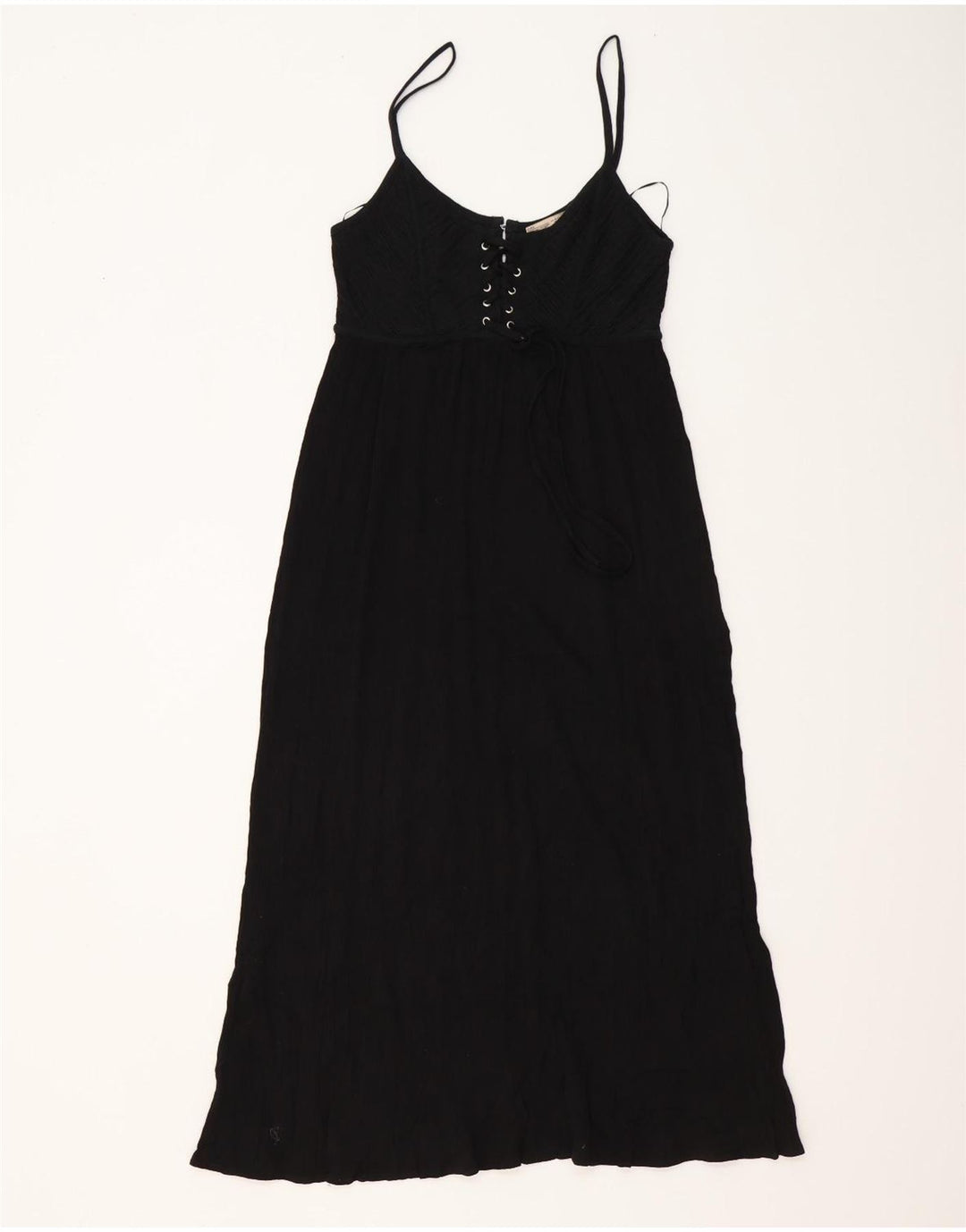 Rochie de soare maxi pentru femei Zara UK 12, bumbac mediu negru