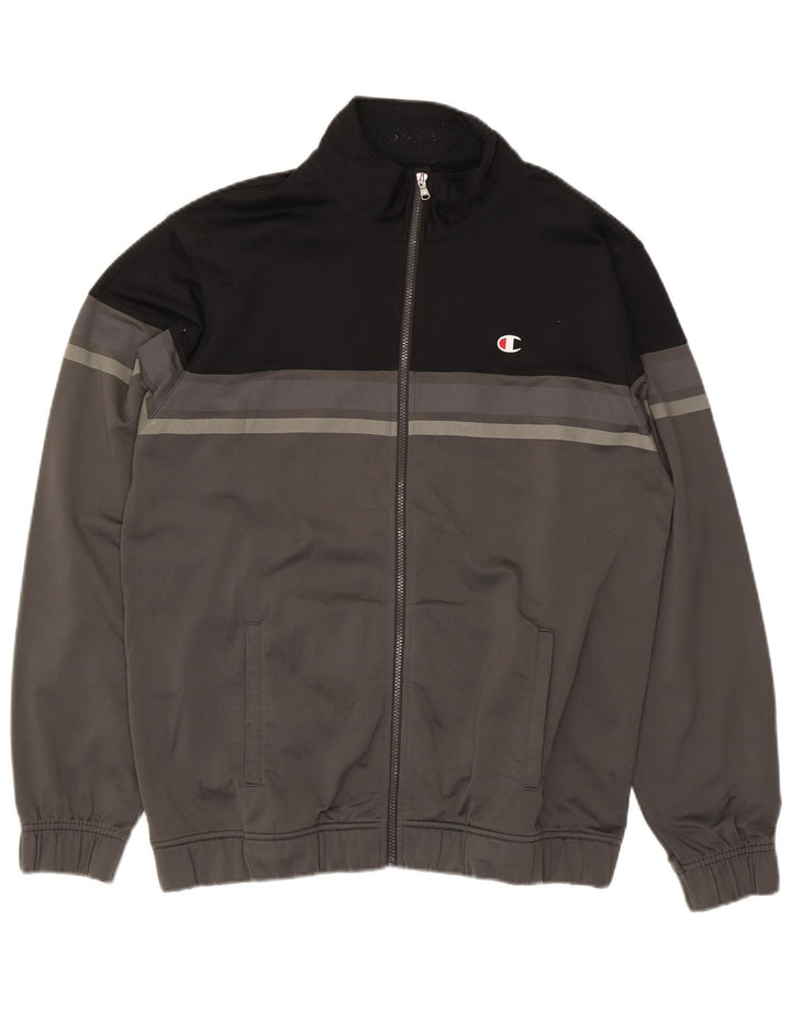 Jachetă de trening pentru bărbați CHAMPION 2XL, gri, poliester color bloc