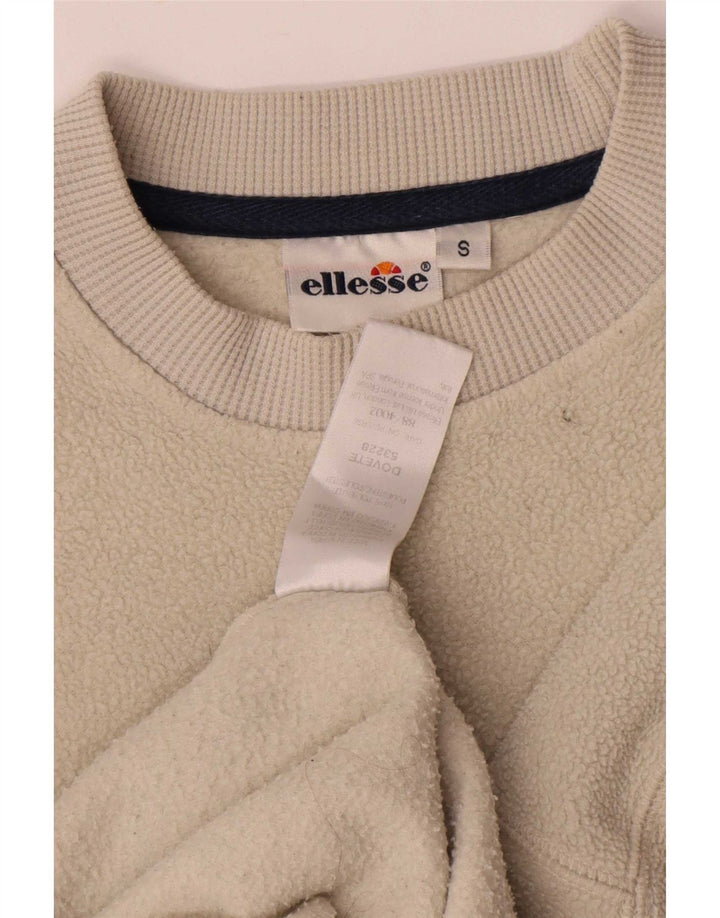 Pulover din lână cu grafică pentru bărbați Ellesse, poliester, bej mic
