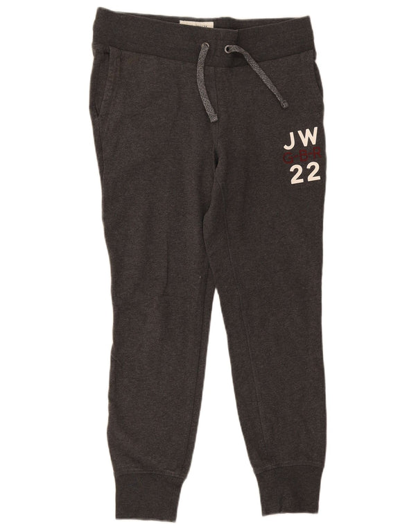 Jack Wills Pantaloni de trening grafic pentru femei Joggeri UK 10 Small Gri