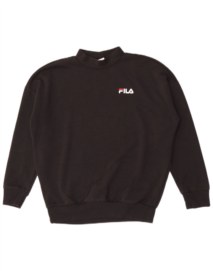 Pulover pentru bărbați Fila Loose Fit Pulover Mic Negru Poliester