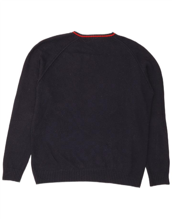 Pulover Slam pentru bărbați, cu gât de barcă, 2XL, lână bleumarin