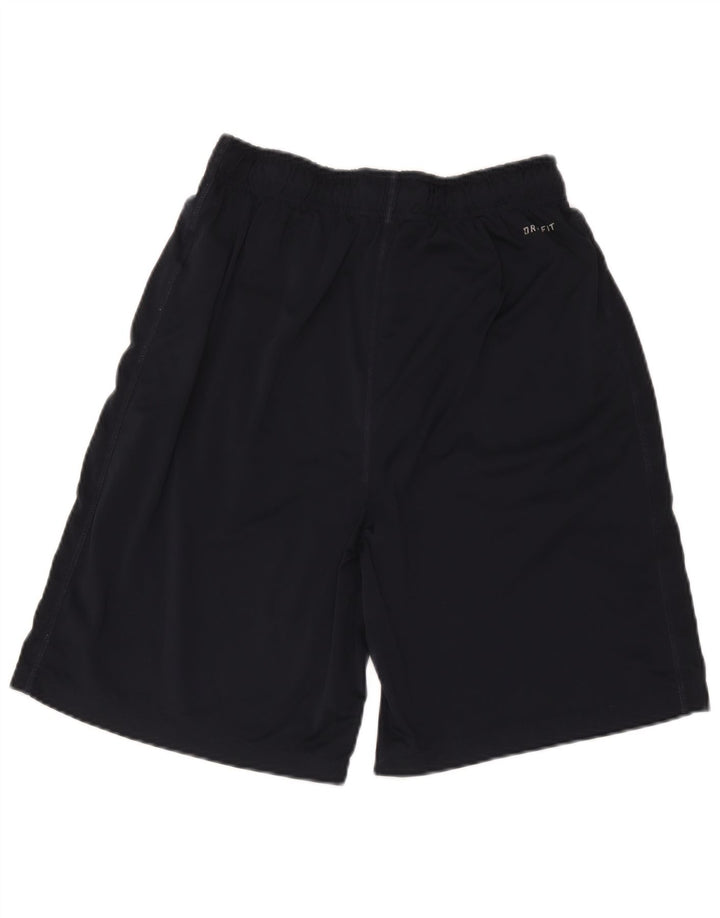 Pantaloni scurți sport Nike Dri Fit pentru femei UK 14 Medium Bleumarin Poliester