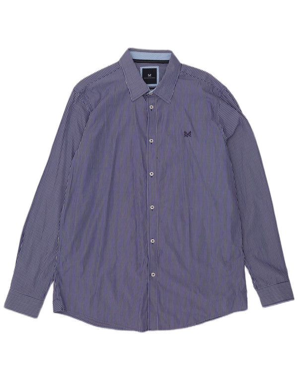 Crew Clothing Cămașă Slim Fit XL Bumbac cu dungi albastre