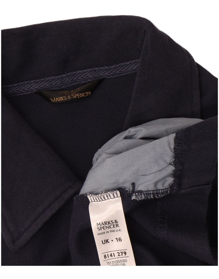 Geacă bomber pentru femei Marks & Spencer UK 16 mare bumbac bleumarin