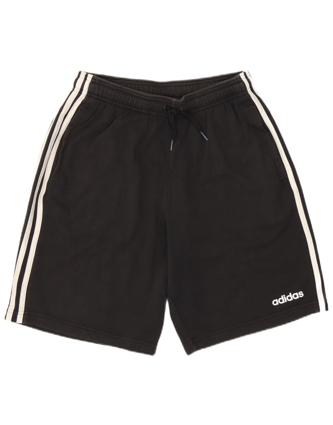 Pantaloni scurți sport pentru bărbați Adidas, bumbac mediu negru