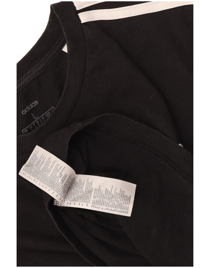 Tricou pentru bărbați Adidas Top mare, negru, bumbac