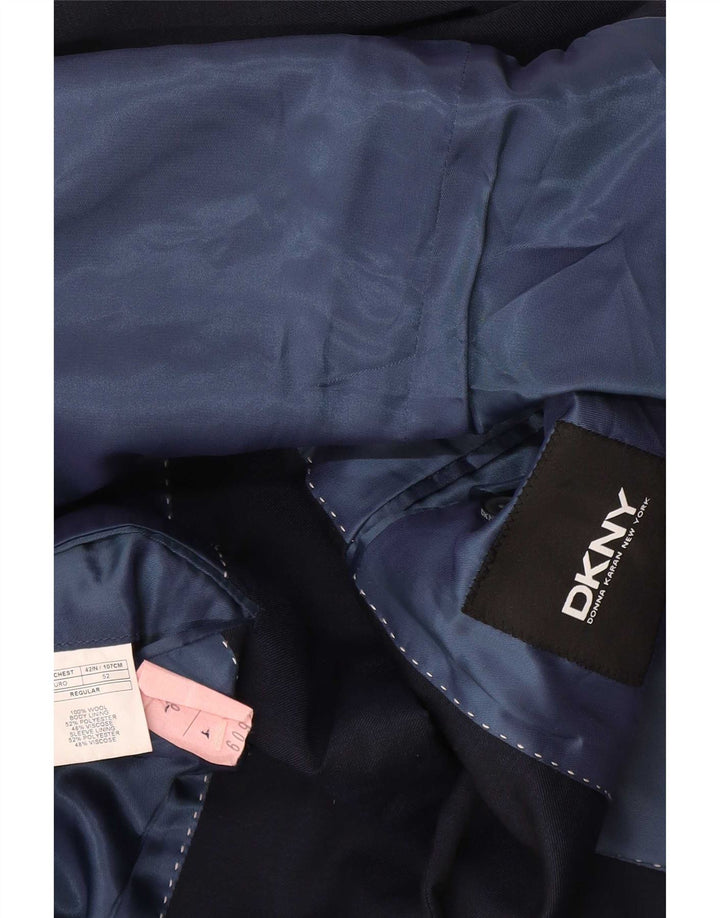 Jachetă Dkny pentru bărbați cu 2 nasturi IT 52 XL Lână bleumarin