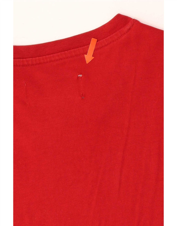 Tricou pentru bărbați Penguin Top mic, roșu, bumbac