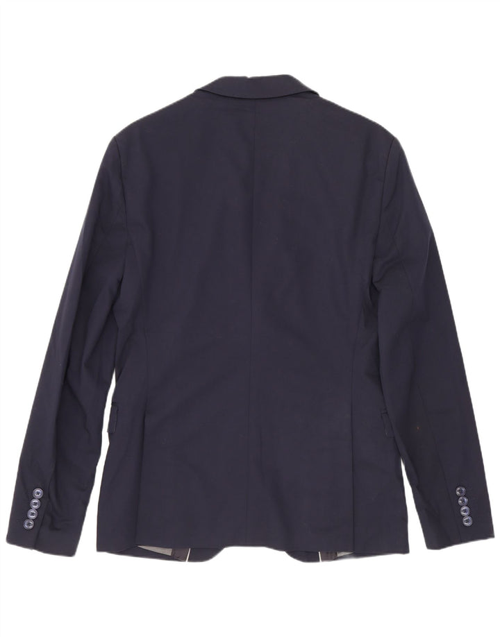 Blazer pentru bărbați Zara cu 2 nasturi EU 46 Mic Bleumarin