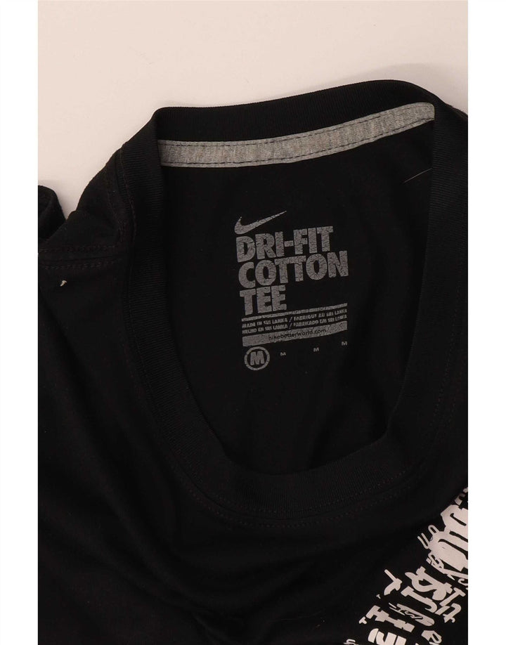 Tricou grafic Nike Dri Fit pentru femei Top UK 14 Medium Negru