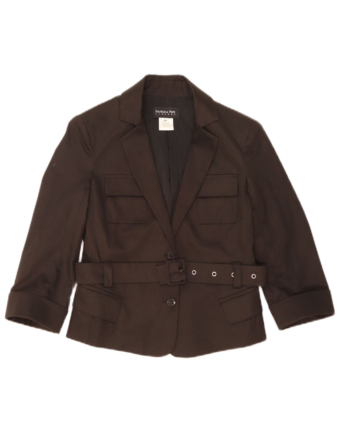 Patrizia Pepe Jachetă pentru femei Crop 2 Button Blazer IT 40 Small Black