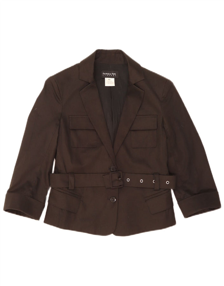 Patrizia Pepe Jachetă pentru femei Crop 2 Button Blazer IT 40 Small Black