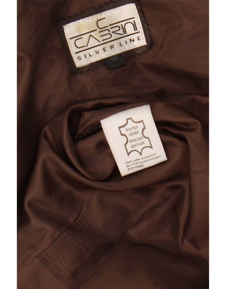 Jachetă din piele pentru bărbați Cabrini EU 48 Medium Khaki Piele