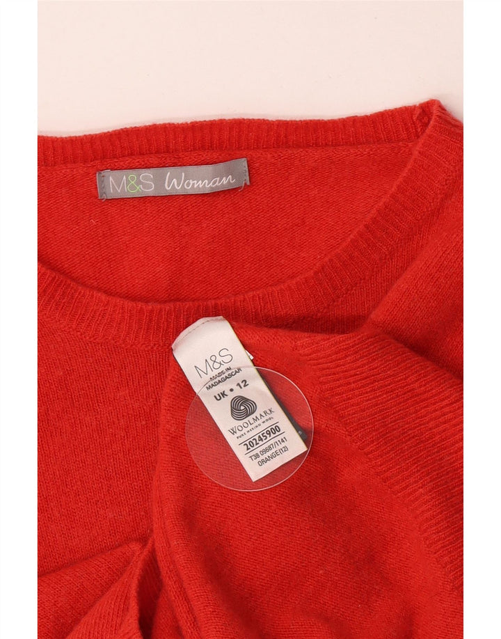 Pulover pentru femei Marks & Spencer cu gâtul cu barca UK 12 portocaliu mediu