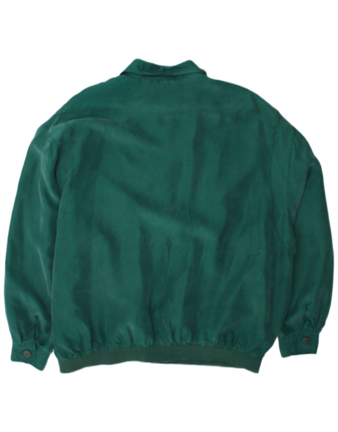 Jachetă Bomber Vintage pentru bărbați IT 56 3XL Mătase verde