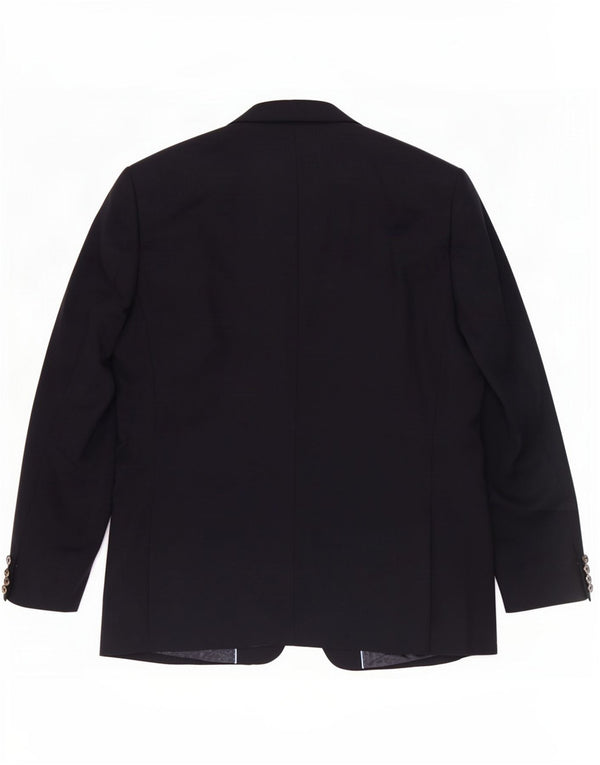 Sacou Marks & Spencer pentru bărbați, cu 2 nasturi, UK 46 XL, lână nouă, albastru bleumarin