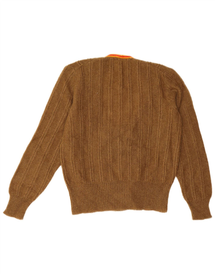 Pulover Cardigan Vintage pentru Damă UK 14 Medium Bej