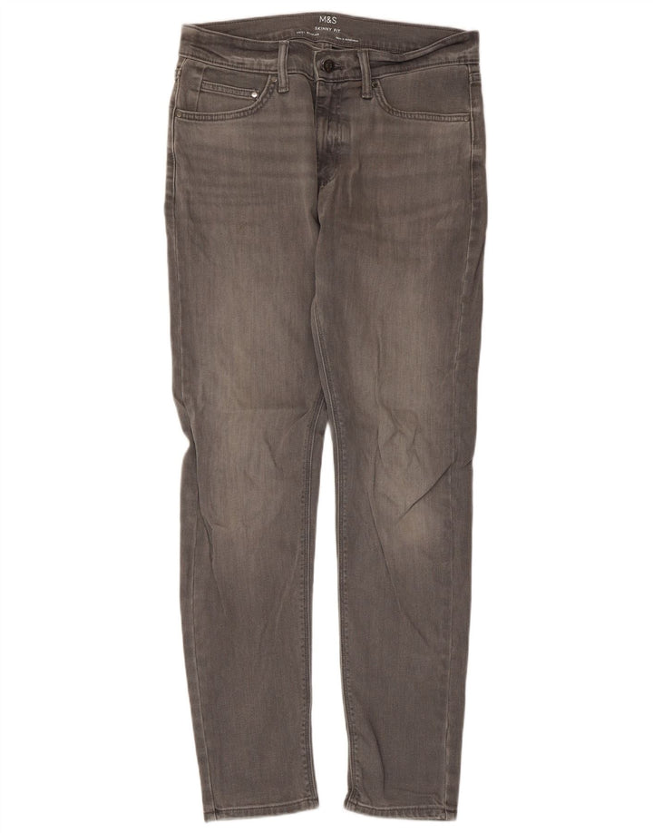 Blugi skinny pentru bărbați Marks & Spencer W30 L31 bumbac gri