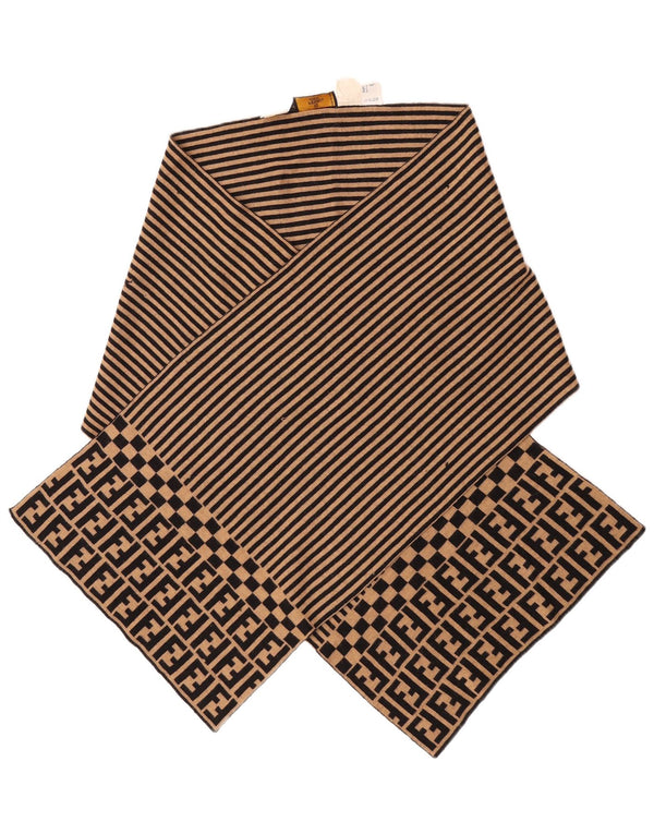 Şal pentru femei Fendi IT 42 Medium Bej Dună Merinos Lână de designer