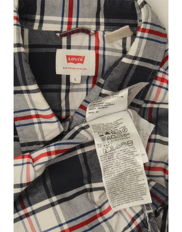 Cămașă pentru bărbați Levi's, mare, albastru bleumarin din bumbac