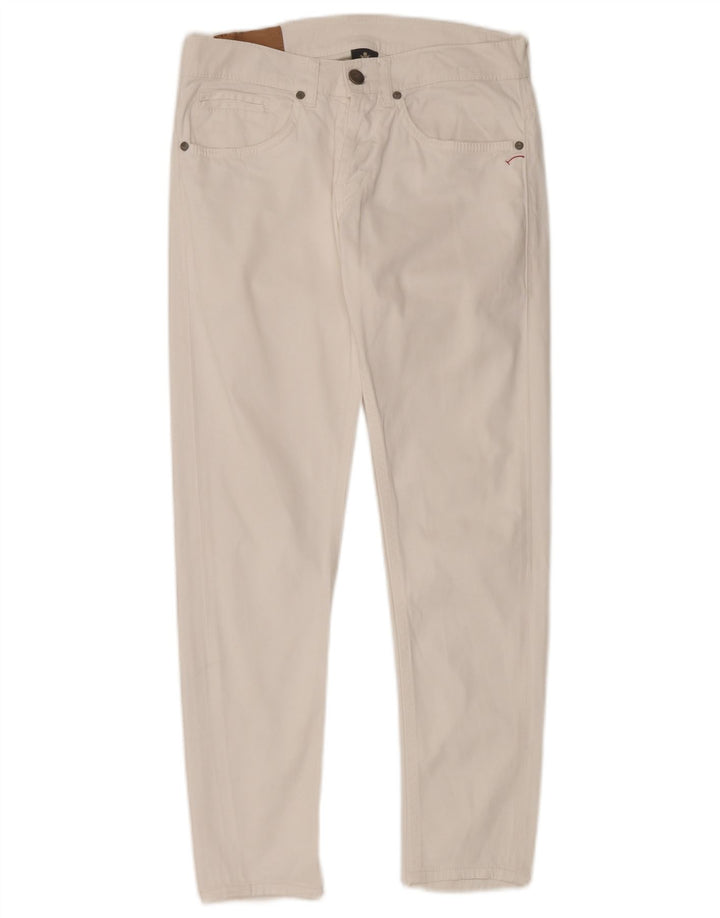 Dondup Pantaloni slim casual pentru femei L30 L28 alb