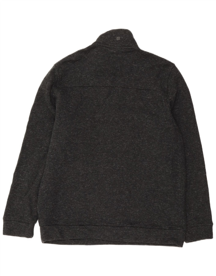Hanorac pentru bărbați Mountain Warehouse, cu fermoar, cu gât, XL, gri, pete