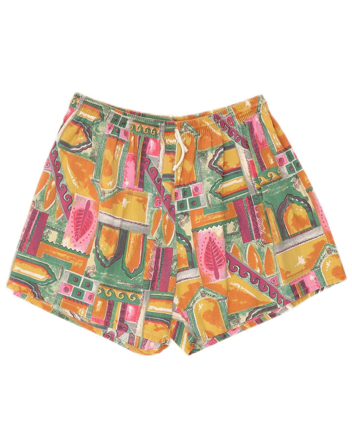 Pantaloni scurți de înot vintage pentru bărbați, bumbac patchwork multicolor medii