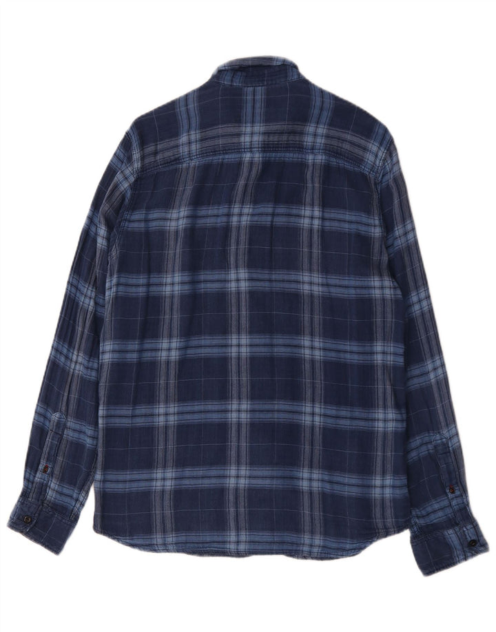 Cămașă de flanel Jack & Jones pentru bărbați, cu carouri mari, albastre