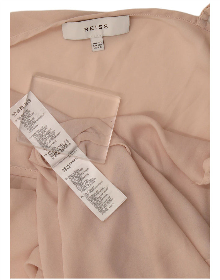 Rochie slip pentru femei Reiss UK 10, poliester roz mic