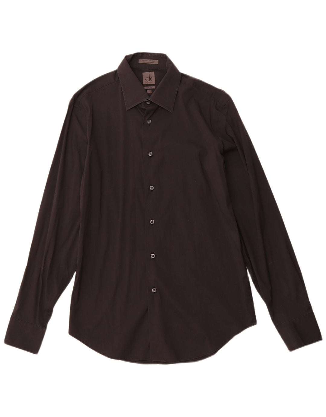 Cămașă pentru bărbați CALVIN KLEIN Slim Fit Mărimea 39 15 1/2 Bumbac mediu negru