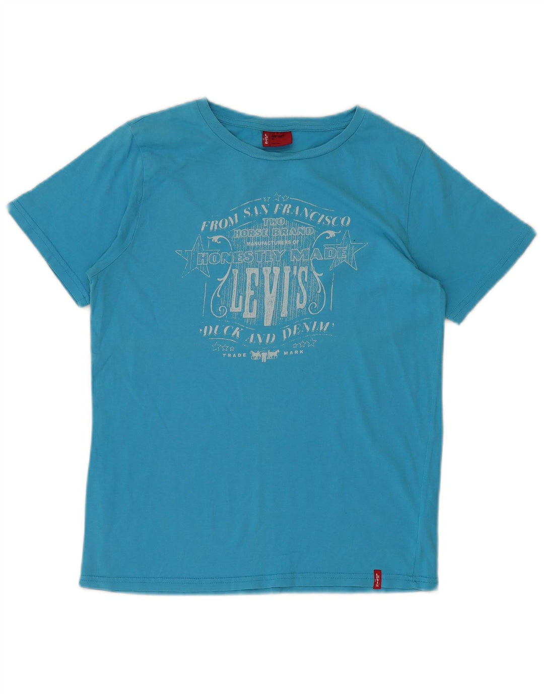 Tricou grafic LEVI'S pentru baieti Top 11-12 ani Bumbac Albastru