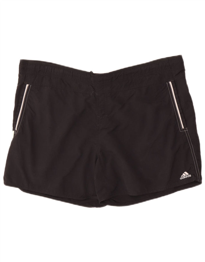Pantaloni scurți de înot Adidas pentru bărbați, nailon mare, negru