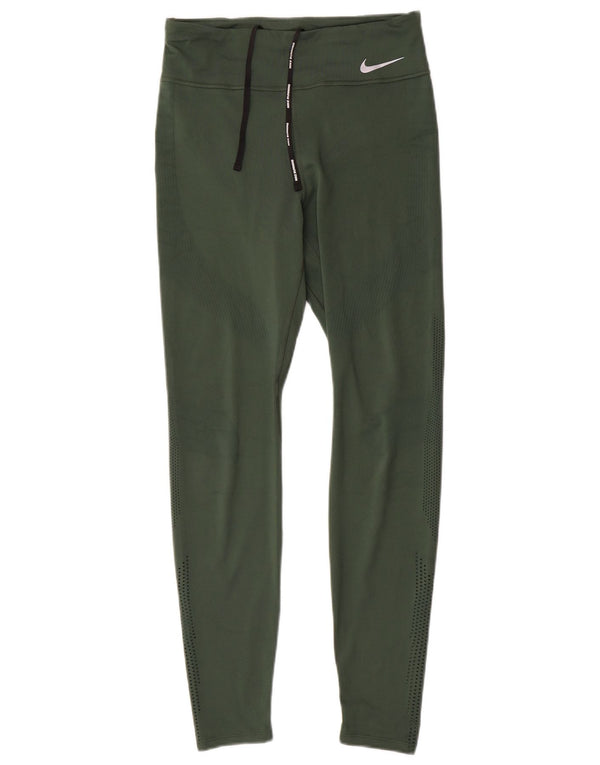 Leggings Nike Dri Fit pentru femei UK 14 Poliester verde mediu