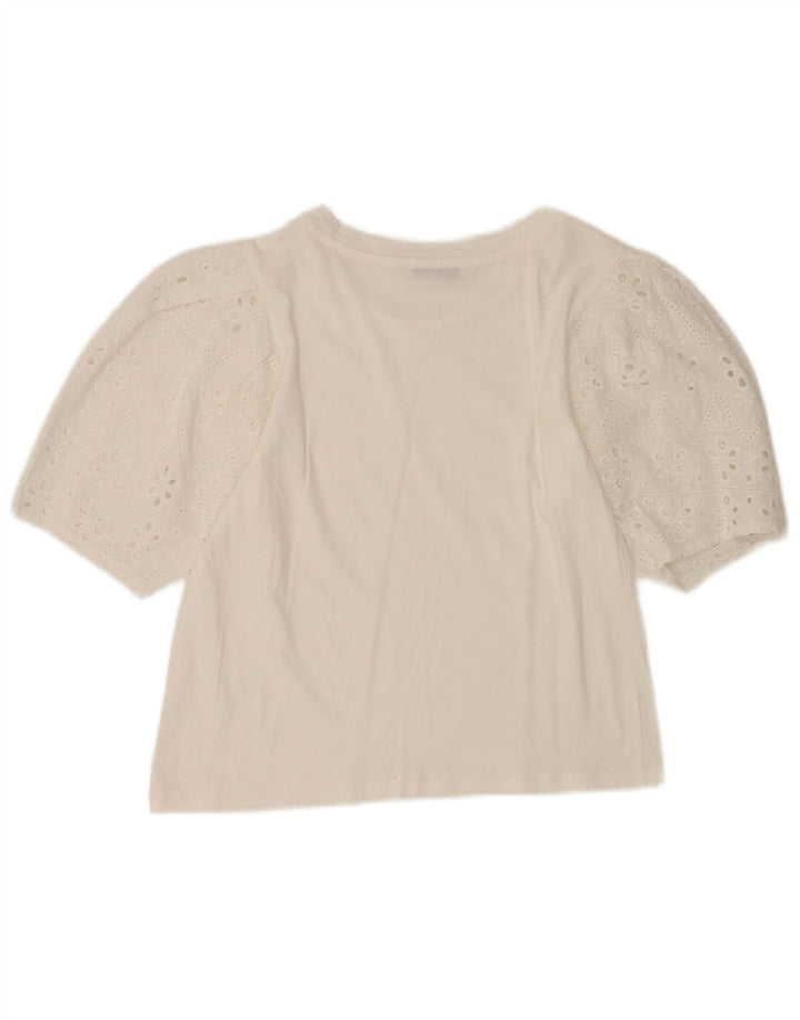 Bluză Crop pentru femei Zara UK 10 Small White
