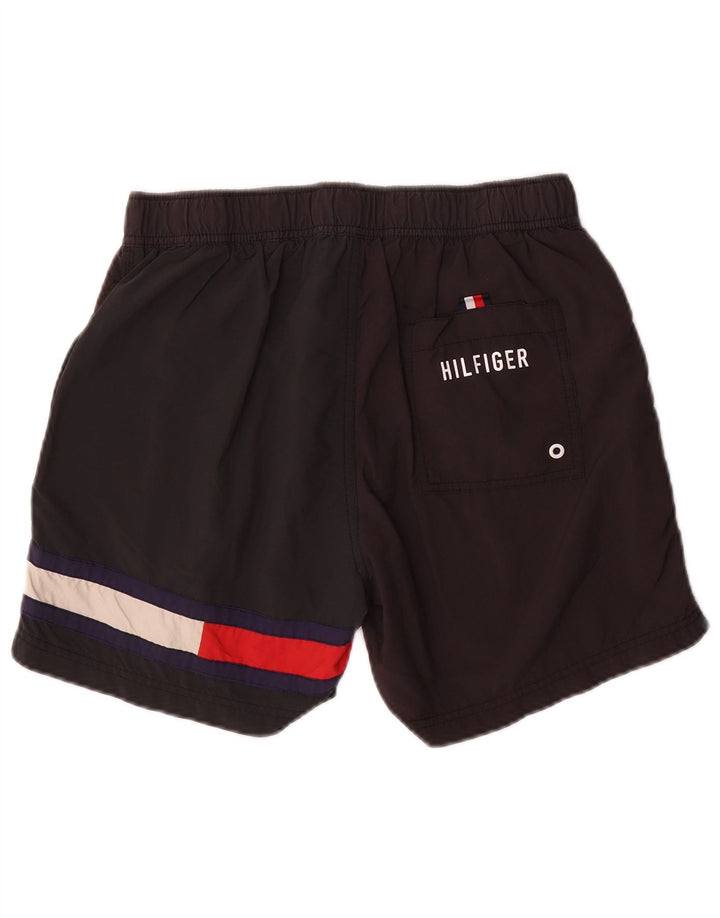 Pantaloni scurți de înot Tommy Hilfiger pentru bărbați, mici, gri din poliamidă color bloc