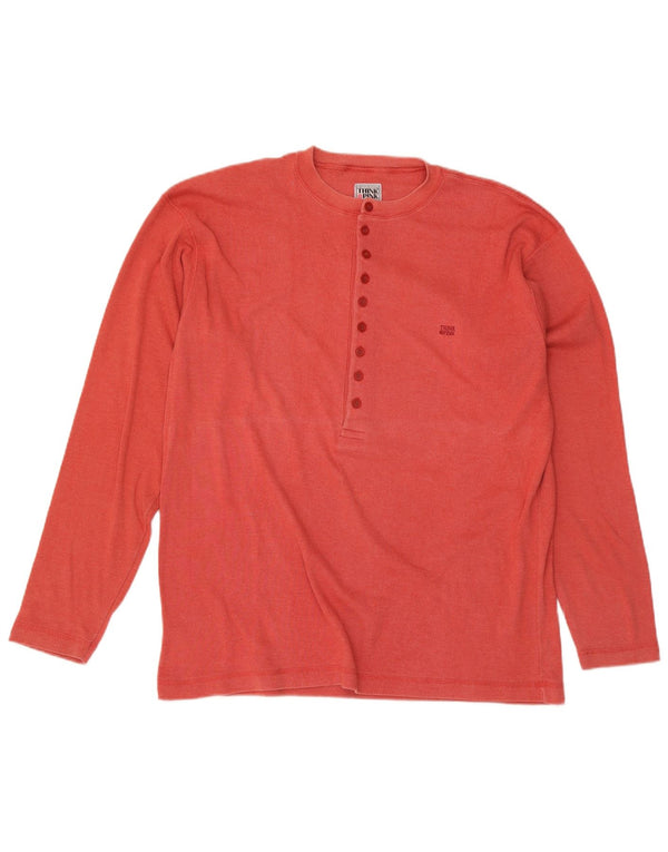 Think Pink Mens Top Long Sleeve XL Red