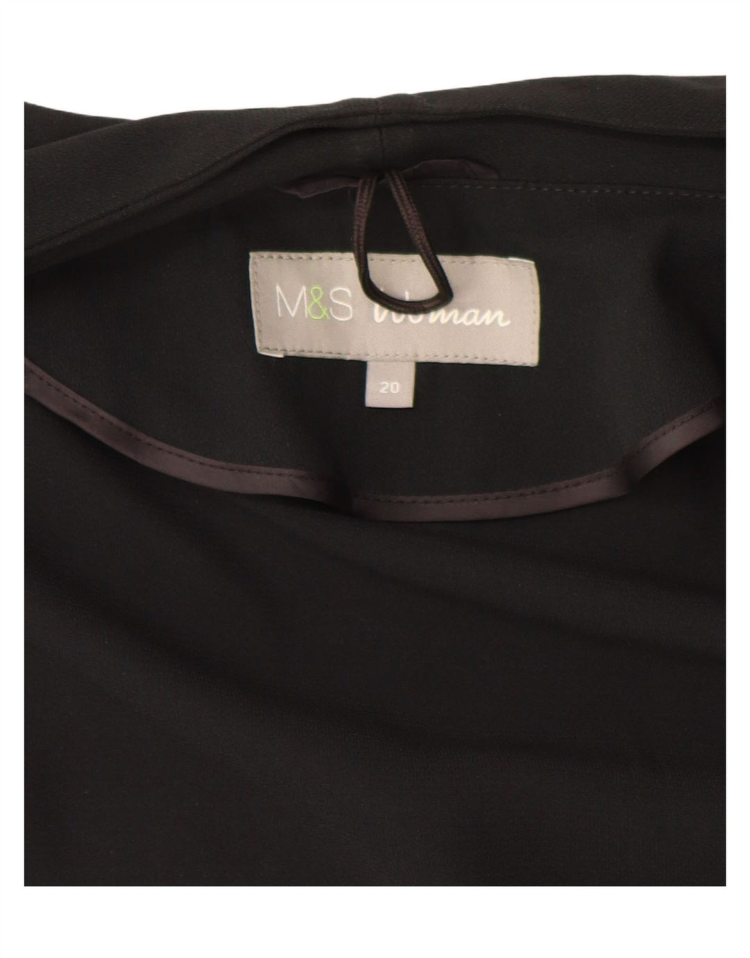 Jachetă pentru femei Marks & Spencer cu mâneci 3/4 deschise, UK 20 2XL Negru