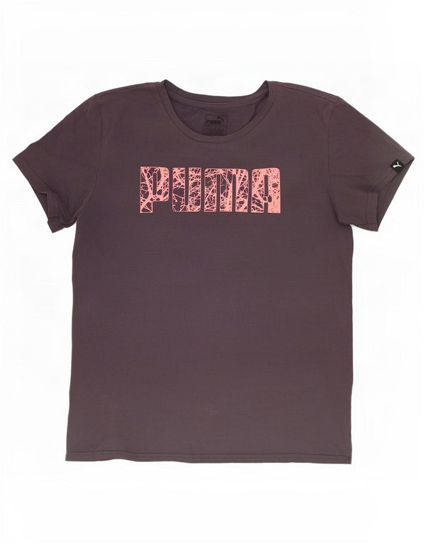 Tricou cu grafic Puma pentru femei Top UK 16 Large Gri Bumbac