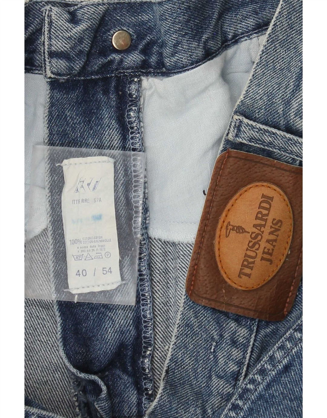 Trussardi Blugi drepti pentru bărbați W34 L31 Bumbac albastru