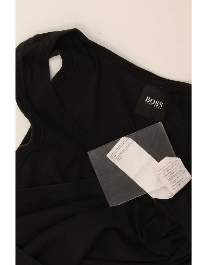 Vestă pentru bărbați Hugo Boss XS, bumbac negru